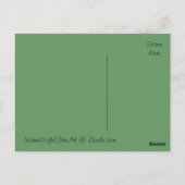 Carte Postale Pneu de Camion Vieux Vert Rusty Grungy Pneu Hubcap (Dos)