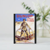 Carte Postale Pneus de cycle Dunlop (Debout devant)