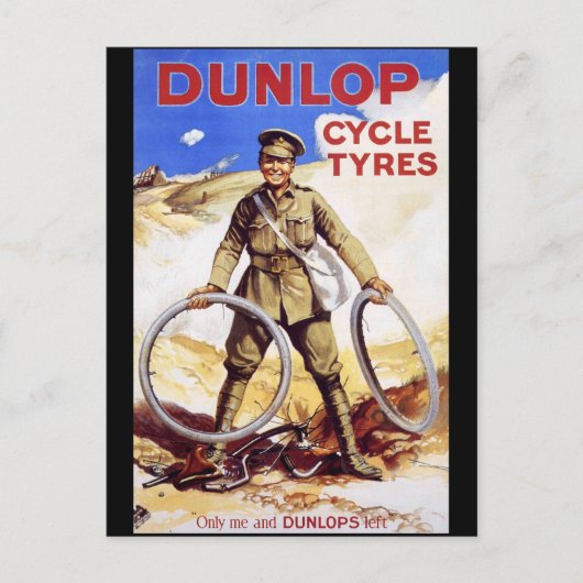 Carte Postale Pneus de cycle Dunlop (Devant)