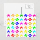 Carte Postale Pneus multicolores (Devant / Derrière)