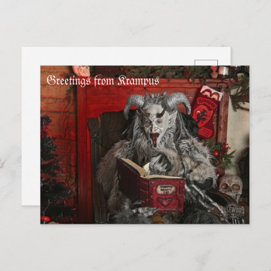 Carte postale PNW Krampus (Devant / Derrière)