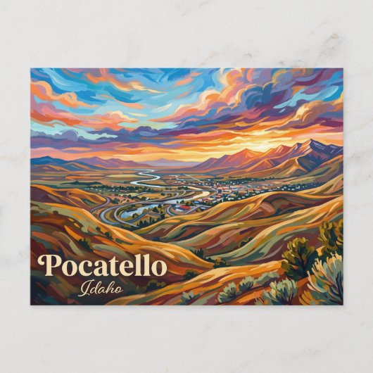 Carte Postale Pocatello États-Unis (Devant)
