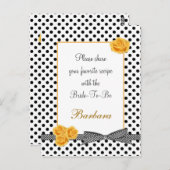 Carte postale Poche blanche noire rose de la recet (Devant / Derrière)