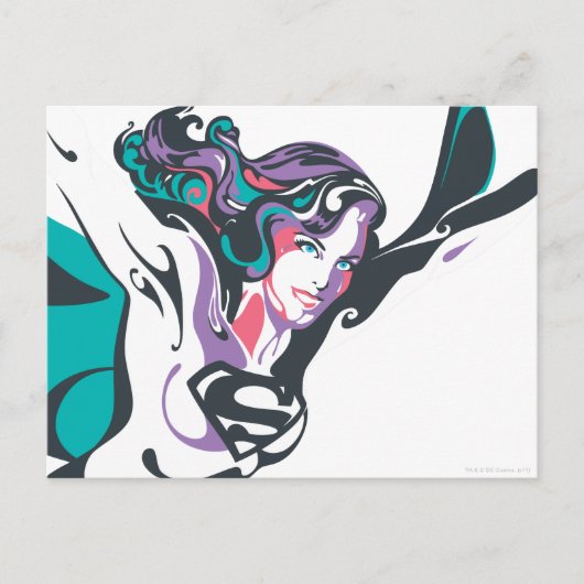 Carte Postale Poche de sélection couleur Supergirl 3 (Devant)