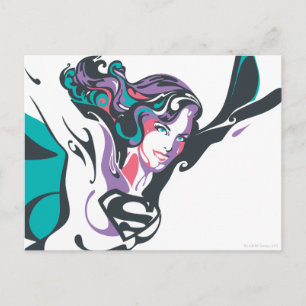 Carte Postale Poche de sélection couleur Supergirl 3