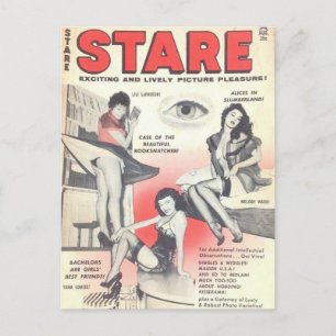 Carte Postale Poche vintage Kitch vers le haut