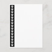 Carte Postale Poches De Chien Sur Bande Noire (Devant)