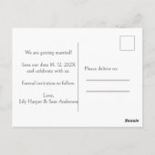 Carte Postale Pochette d'album unique Musique Chanson virale Sau (Dos)