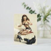 Carte Postale Pochette de marionnette vers le haut (Debout devant)