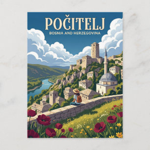 Carte Postale Počitelj Bosnie-Herzégovine
