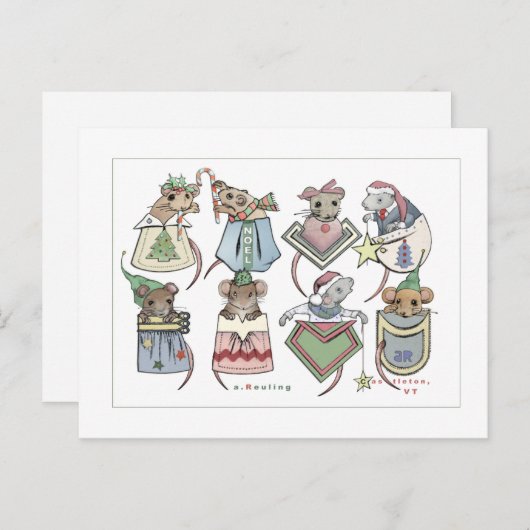 Carte Postale Pocket Mice de Noël (Devant / Derrière)