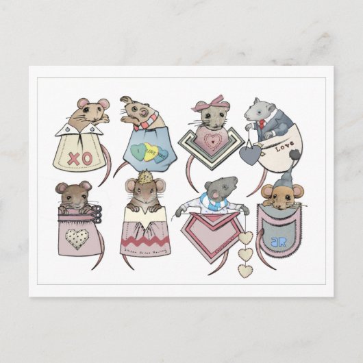 Carte postale Pocket Mice Valentine (Devant)