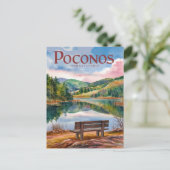 Carte Postale Pocono Mountains Pennsylvanie Relax (Debout devant)