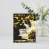 Carte postale Poconos Springtime Waterfall Scene (Debout devant)