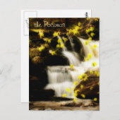 Carte postale Poconos Springtime Waterfall Scene (Devant / Derrière)
