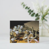 Carte Postale Pods de pavot à fleurs séchés (Debout devant)