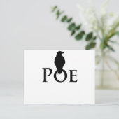 Carte Postale Poe Edgar Allan Poe und der Rabe (Debout devant)