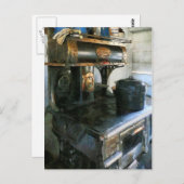 Carte Postale Poêle à charbon (Devant / Derrière)