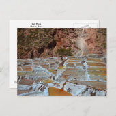 Carte Postale Poêles à sel de Maras, Pérou (Devant / Derrière)