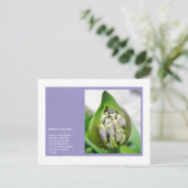 Carte Postale Poem for a new Life (Debout devant)