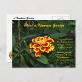 Carte postale Poem Jardin Kindness (Devant / Derrière)
