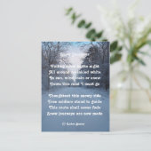 Carte Postale Poem Voyage De Neige Par Ladee Basse (Debout devant)