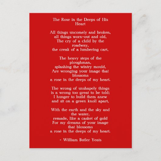 Carte Postale Poème Art-Love 1 (Devant)