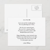 Carte Postale Poème Art-Love 3 (Devant / Derrière)