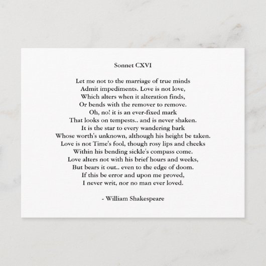 Carte Postale Poème Art-Love Poem 6 (Devant)