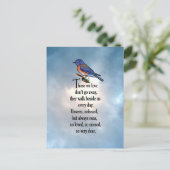 Carte Postale Poème Bluebird "so Loved" (Debout devant)