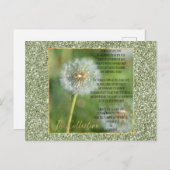 Carte Postale Poème collectif (écrit par moi) (Devant / Derrière)