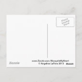 Carte Postale Poème commémoratif Empreinte de patte (Dos)