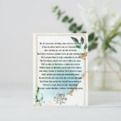 Carte Postale Poème d'anniversaire drôle pour maman (Debout devant)