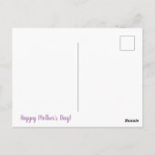 Carte Postale Poème de la fête des mères (Dos)