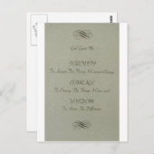 Carte Postale Poème de prière Sérénité (Devant / Derrière)