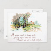 Carte Postale Poème de printemps (Devant / Derrière)