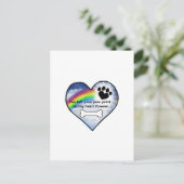 Carte Postale Poème de sympathie Empreinte de patte (Debout devant)