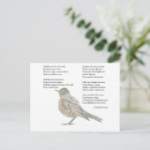 Carte postale Poème Emily Dickinson "In the Garden (Debout devant)