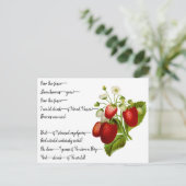 Carte postale Poème Emily Dickinson "Over the Fenc (Debout devant)