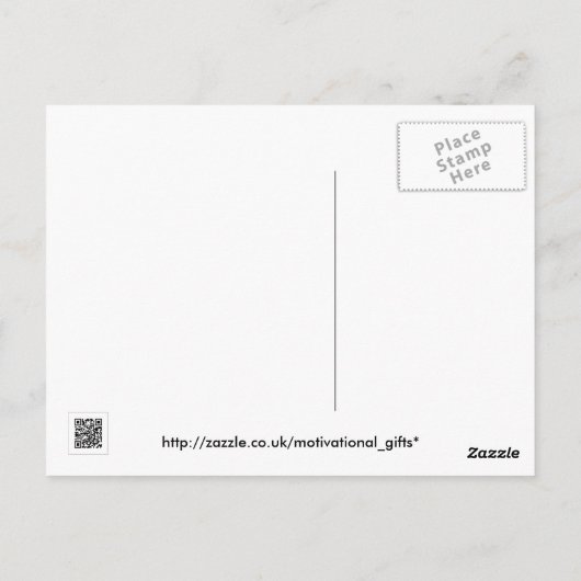 Carte Postale Poème inspirant (Dos)