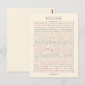 Carte Postale Poème Inspirateur Desiderata (Devant / Derrière)