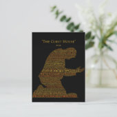 Carte postale poème "La maison d'hôtes" de Rumi (Debout devant)