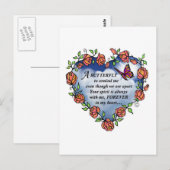 Carte Postale Poème papillon Memorial (Devant / Derrière)