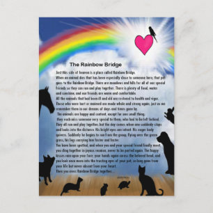Carte Postale Poème Rainbow Bridge
