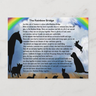 Carte Postale Poème Rainbow Bridge