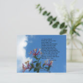 Carte Postale Poème Souviens-Toi (Debout devant)