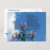 Carte Postale Poème Souviens-Toi (Devant / Derrière)