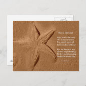 Carte Postale Poème Star Dans Le Sable Par Ladee B (Devant / Derrière)