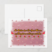 Carte Postale Poème sur (Devant / Derrière)