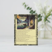 Carte Postale Poème Sur L'Art Bateaux Etang (Debout devant)